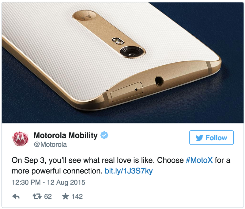 Illustration for article titled Looks Like the Moto X Pure Edition Is Coming September 3rd
